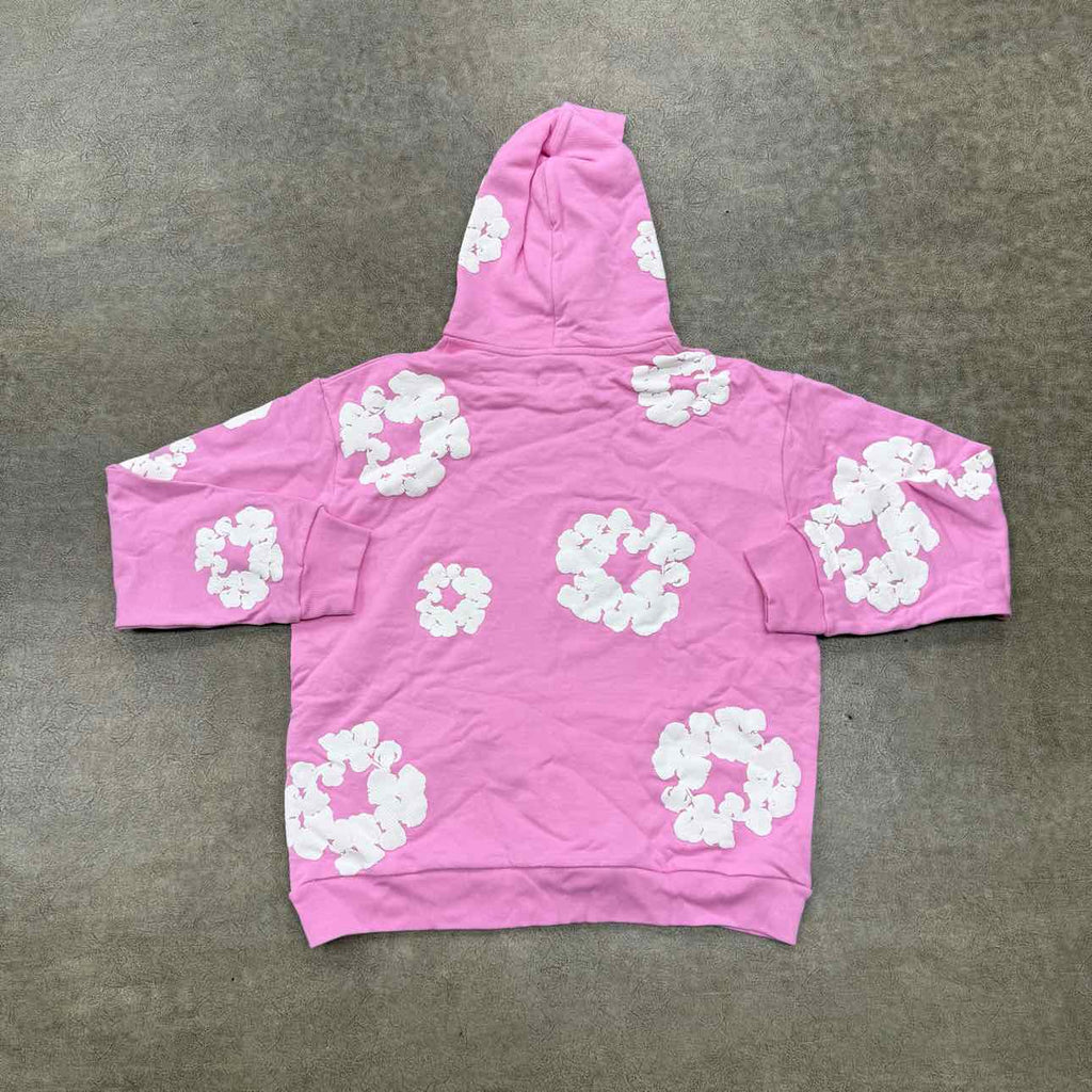 Denim Tears Hoodie "COTTON WREATH" Pink New Size L