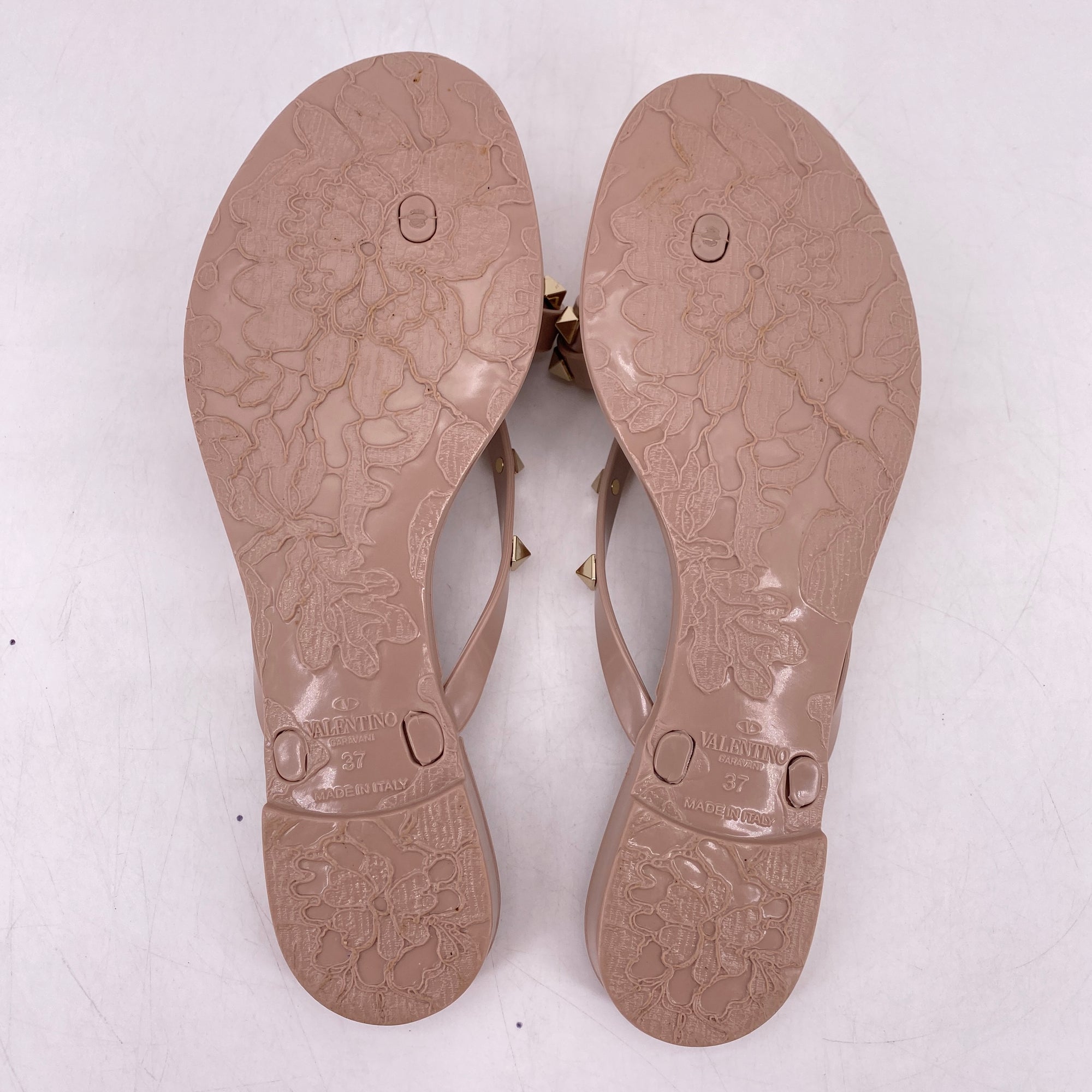 Valentino Flip Flops &quot;Rockstud Jelly&quot;  Used Size 37W