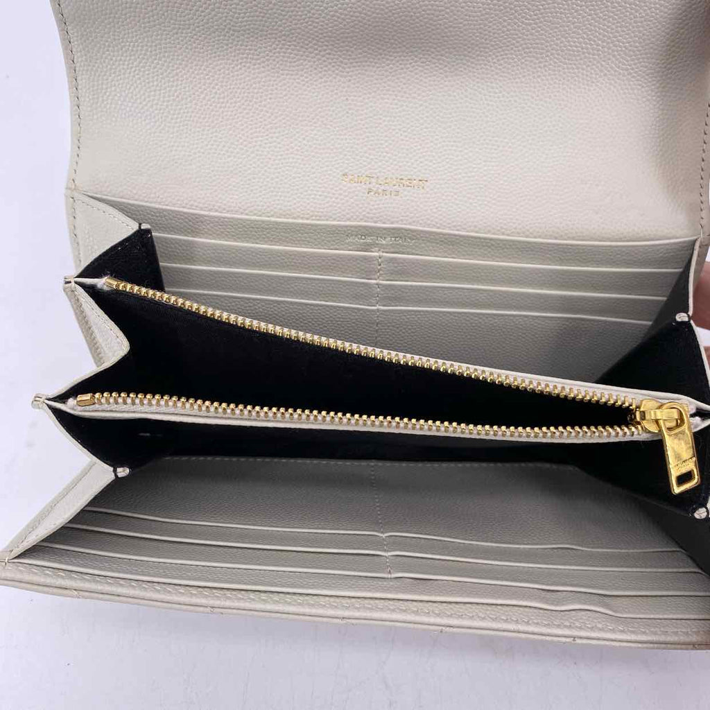 YSL Wallet Used Cream