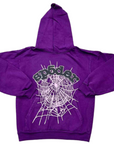 Sp5der Hoodie "RHINESTONE" Purple New Size XL