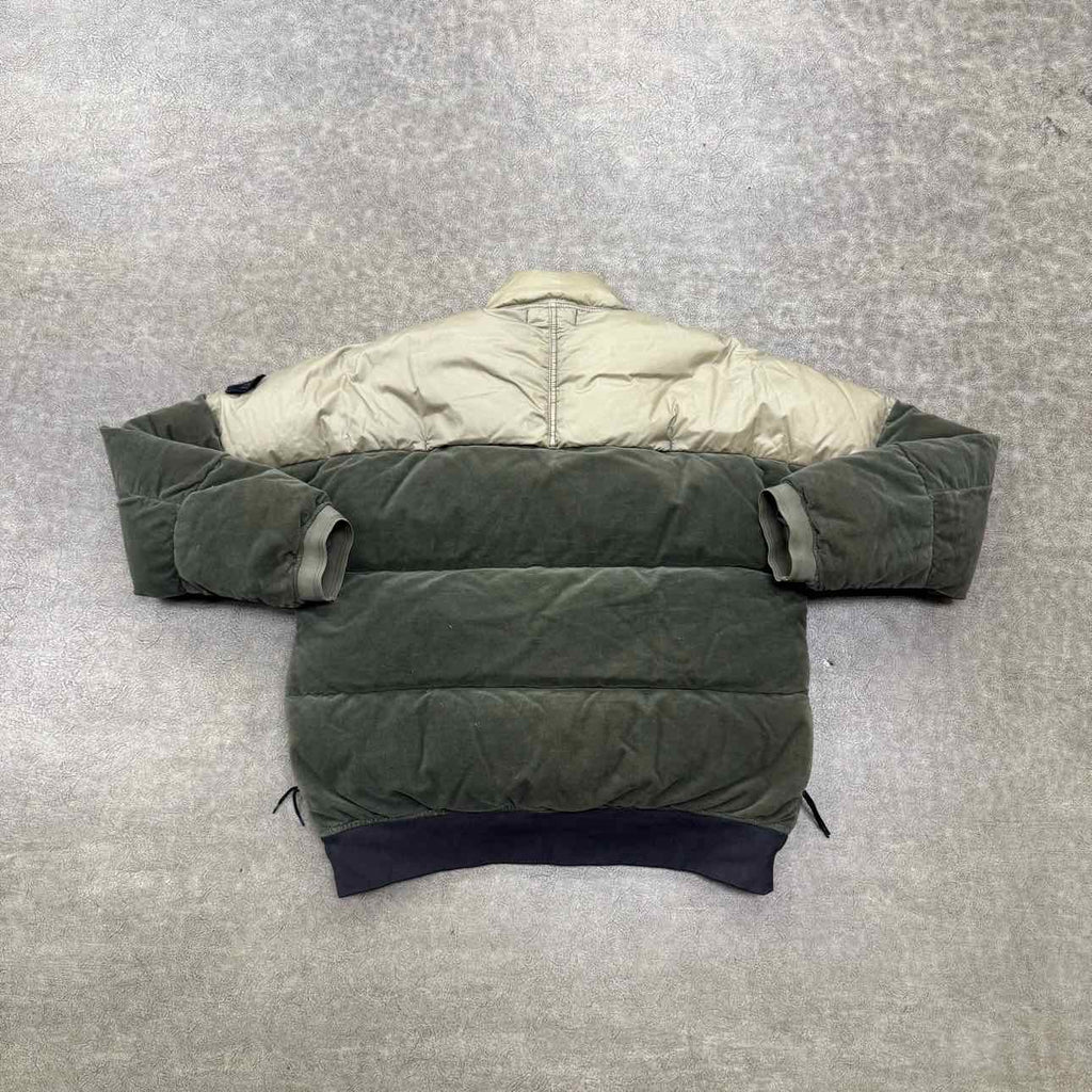 Stone Island Half Zip Pullover "PATCH" Olive Used Size M