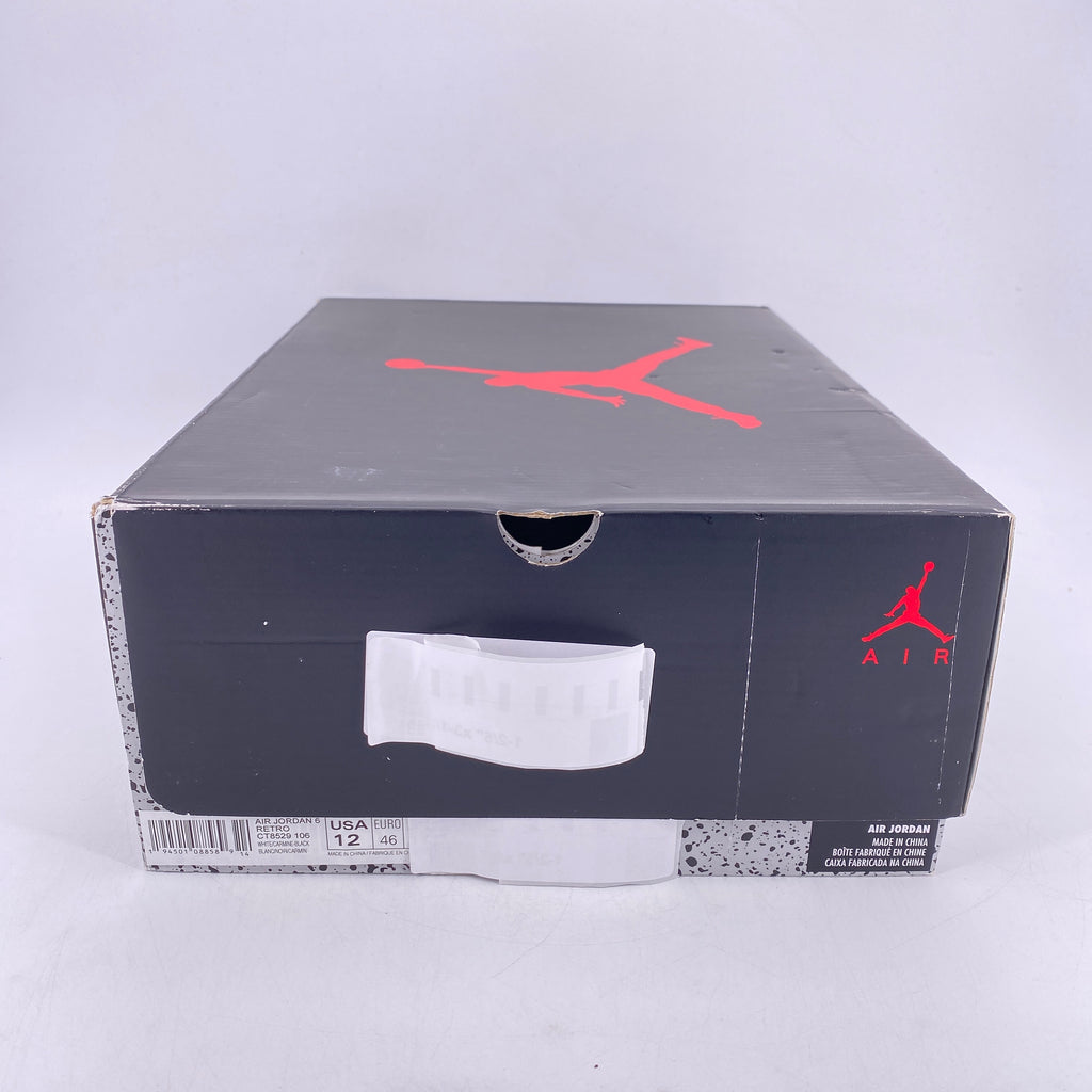 Air Jordan 6 Retro "Carmine" 2021 New Size 12