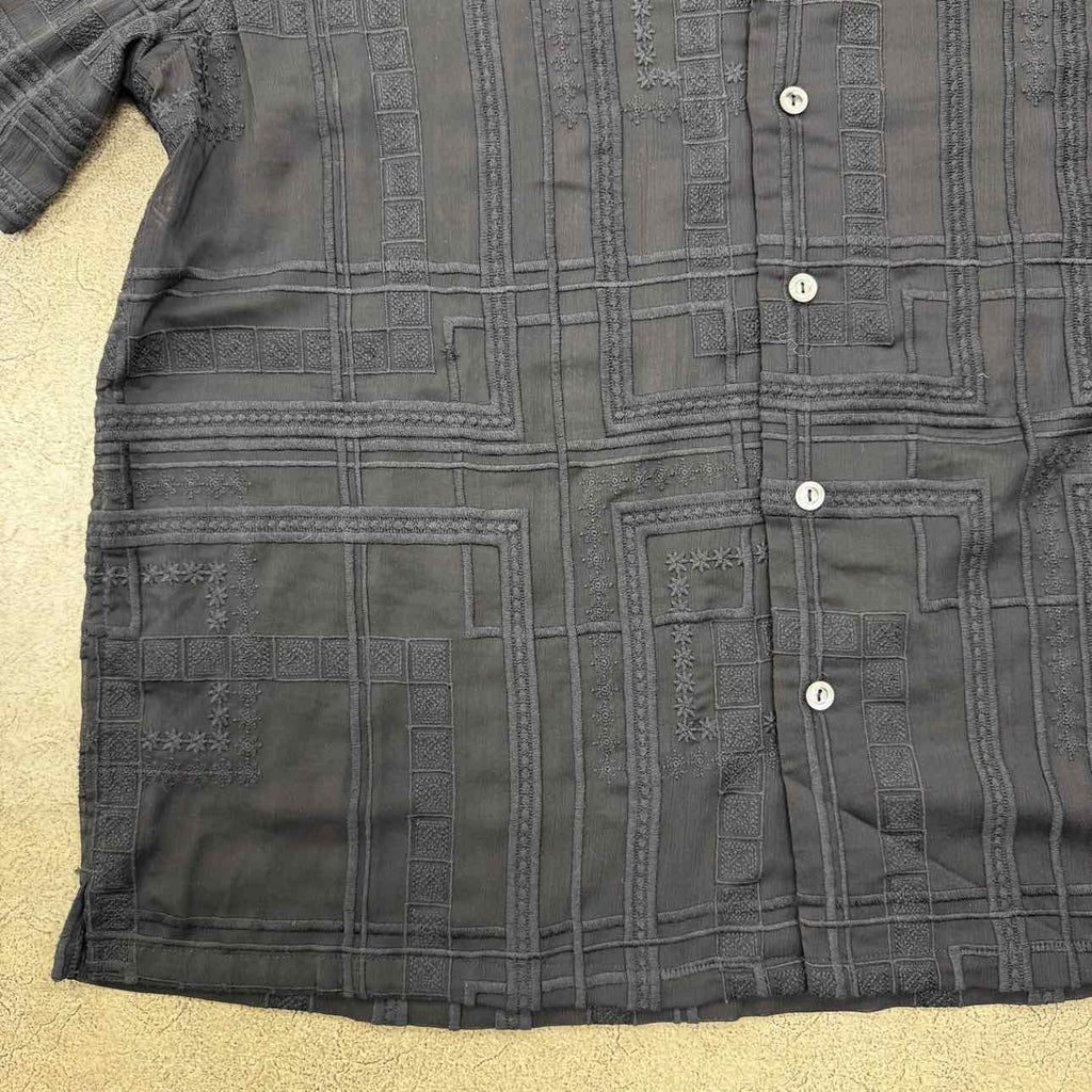 Aime Leon Dore Button Up "JACQUARD" Black New Size XL