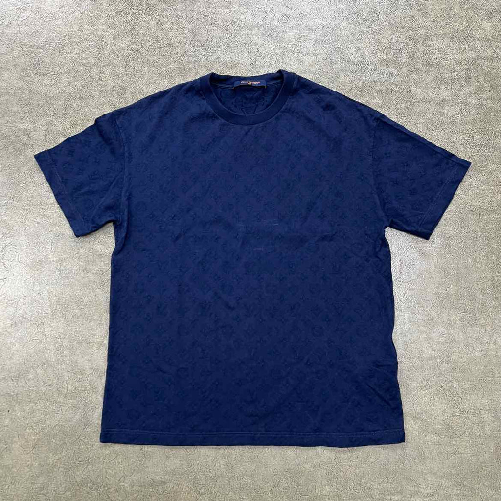 Louis Vuitton T-Shirt "MONOGRAM" Blue Used Size S