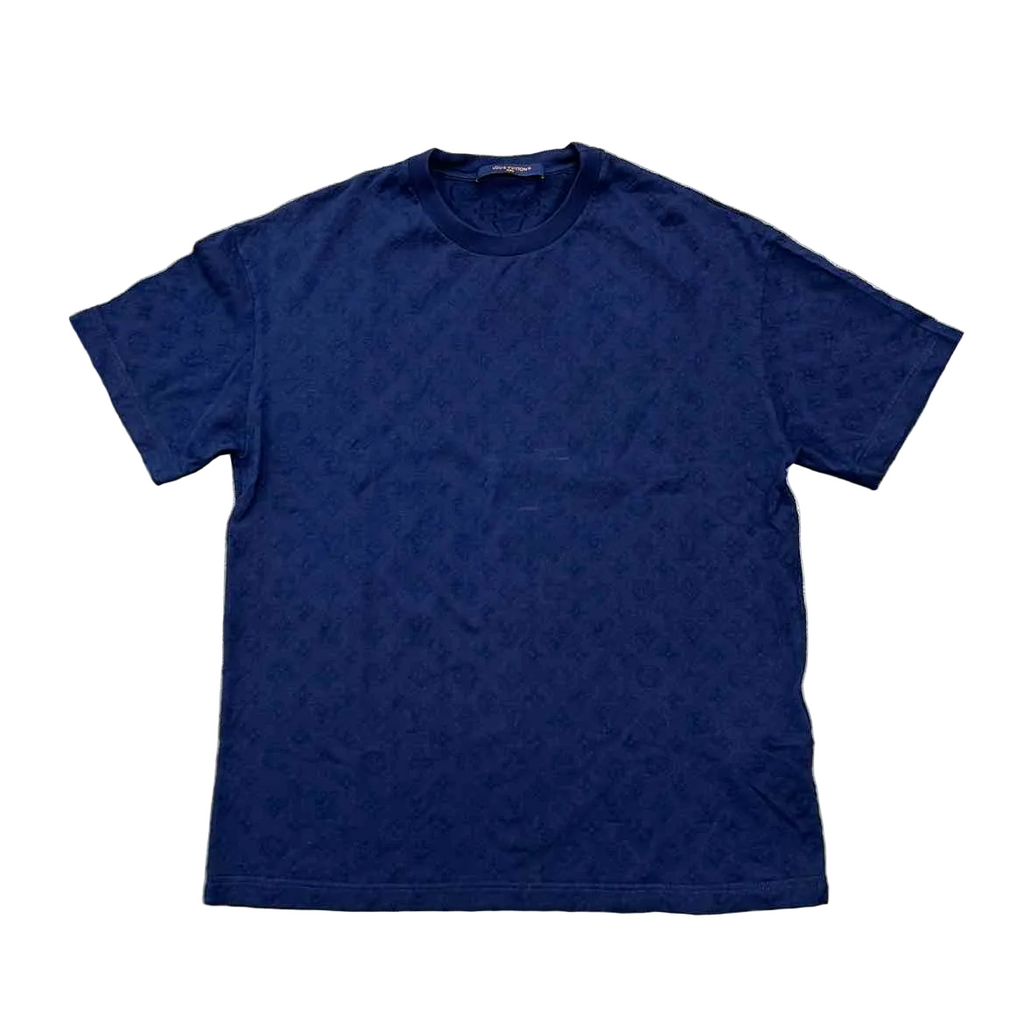 Louis Vuitton T-Shirt "MONOGRAM" Blue Used Size S