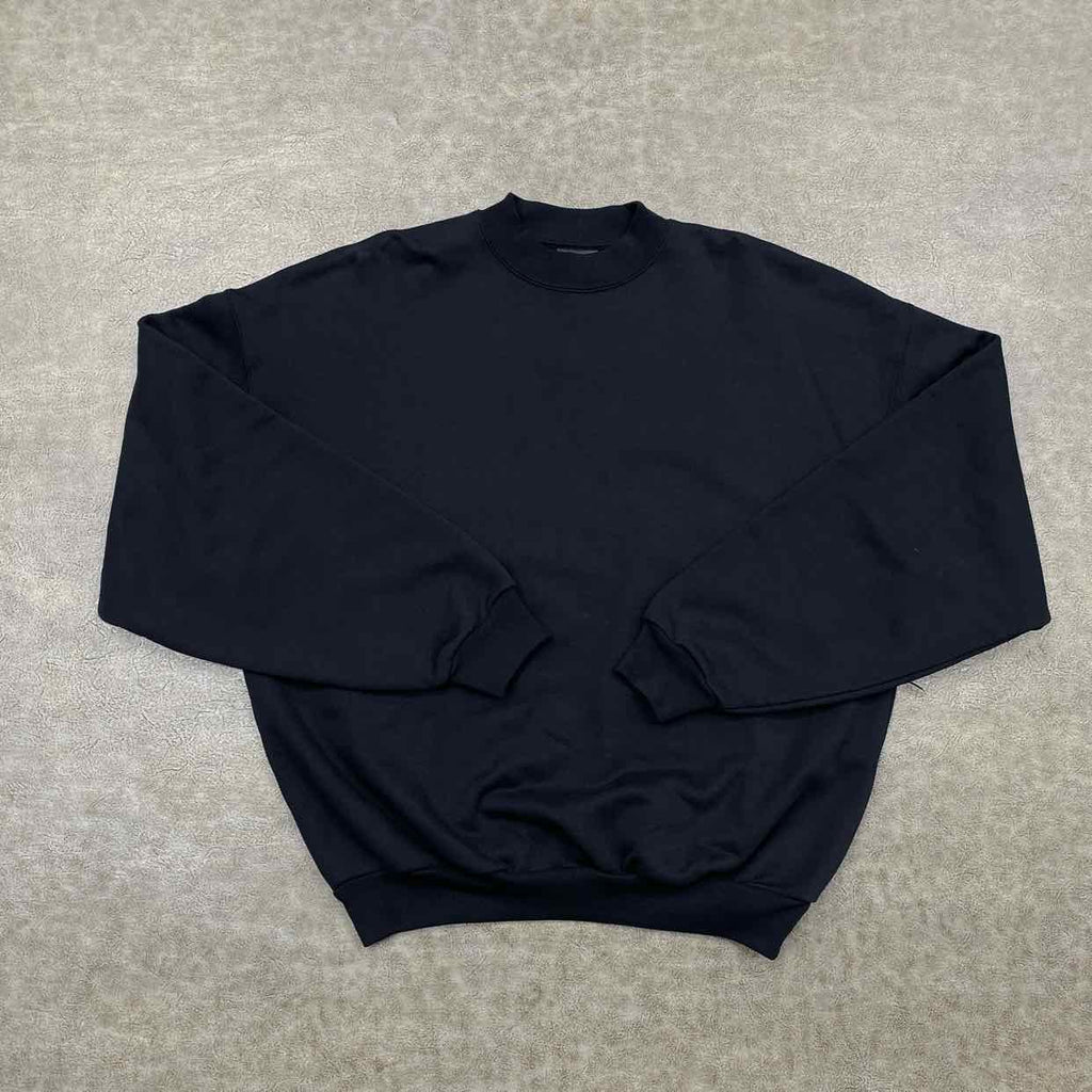 Balenciaga Crewneck Sweater "CARE LABEL" Black New Size S