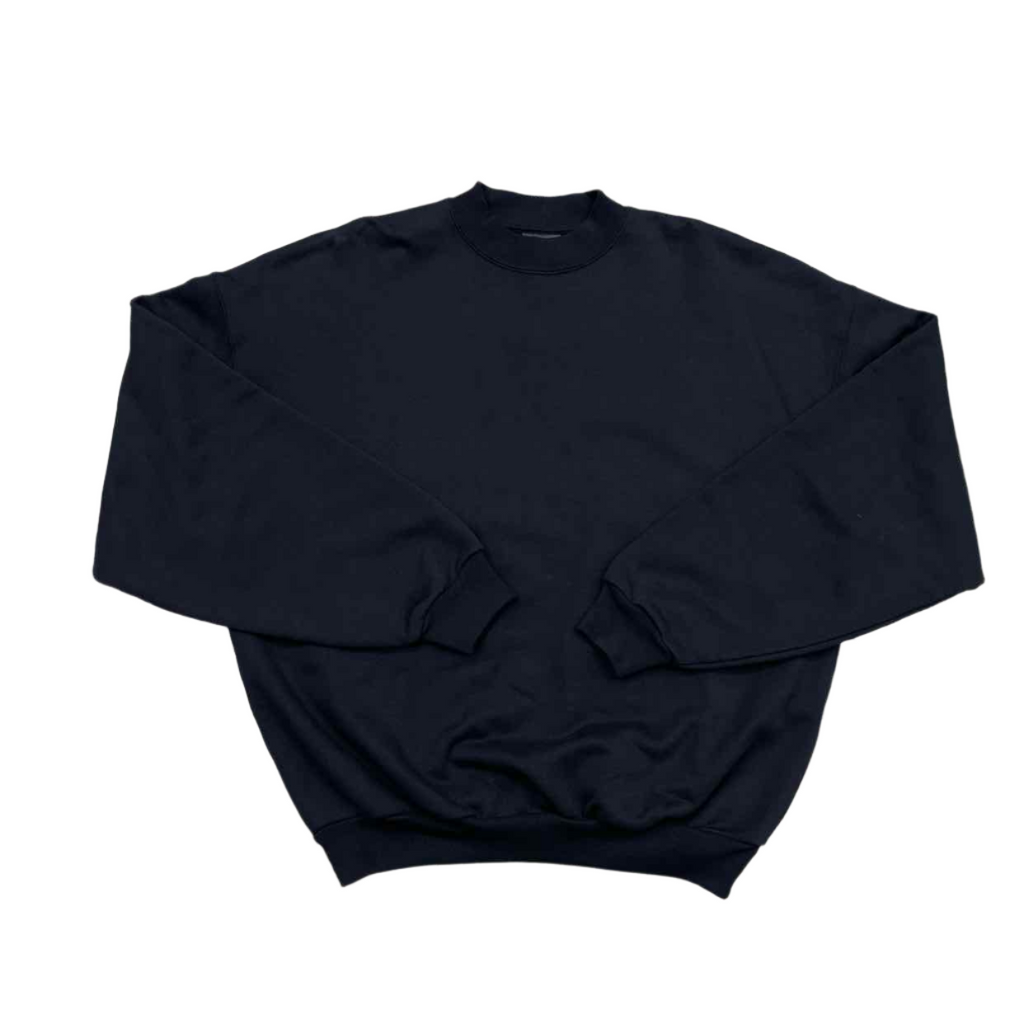 Balenciaga Crewneck Sweater "CARE LABEL" Black New Size S