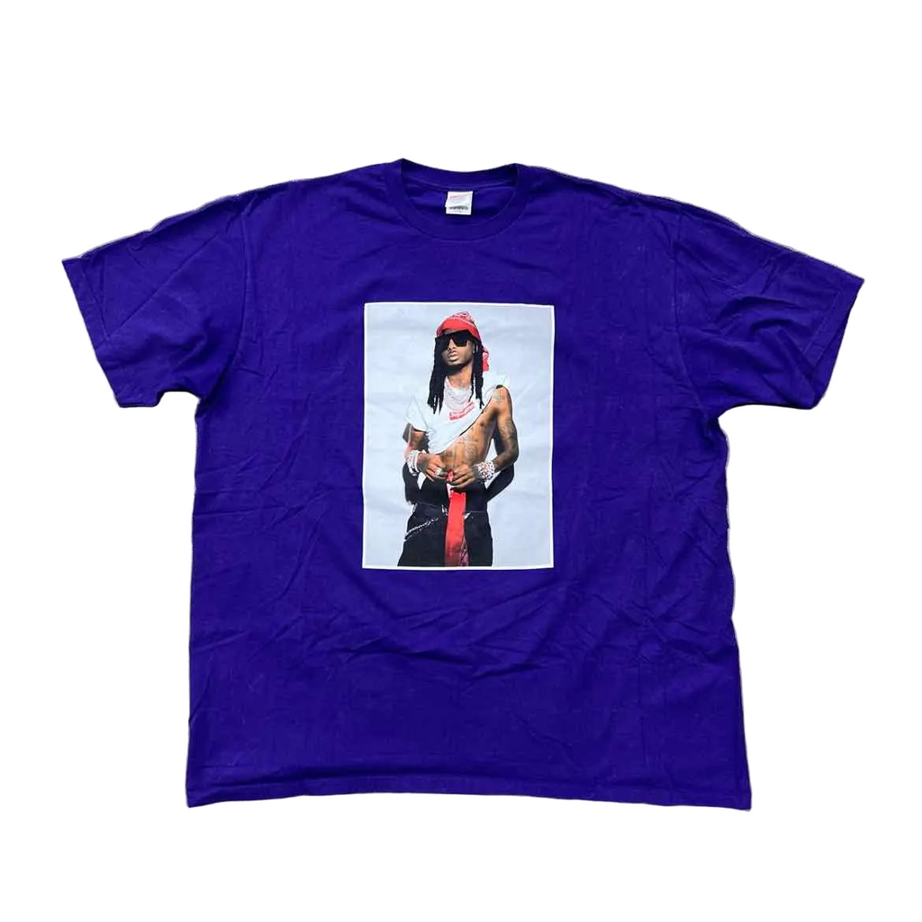 Supreme T-Shirt "PLAYBOI CARTI" Purple Used Size 2XL