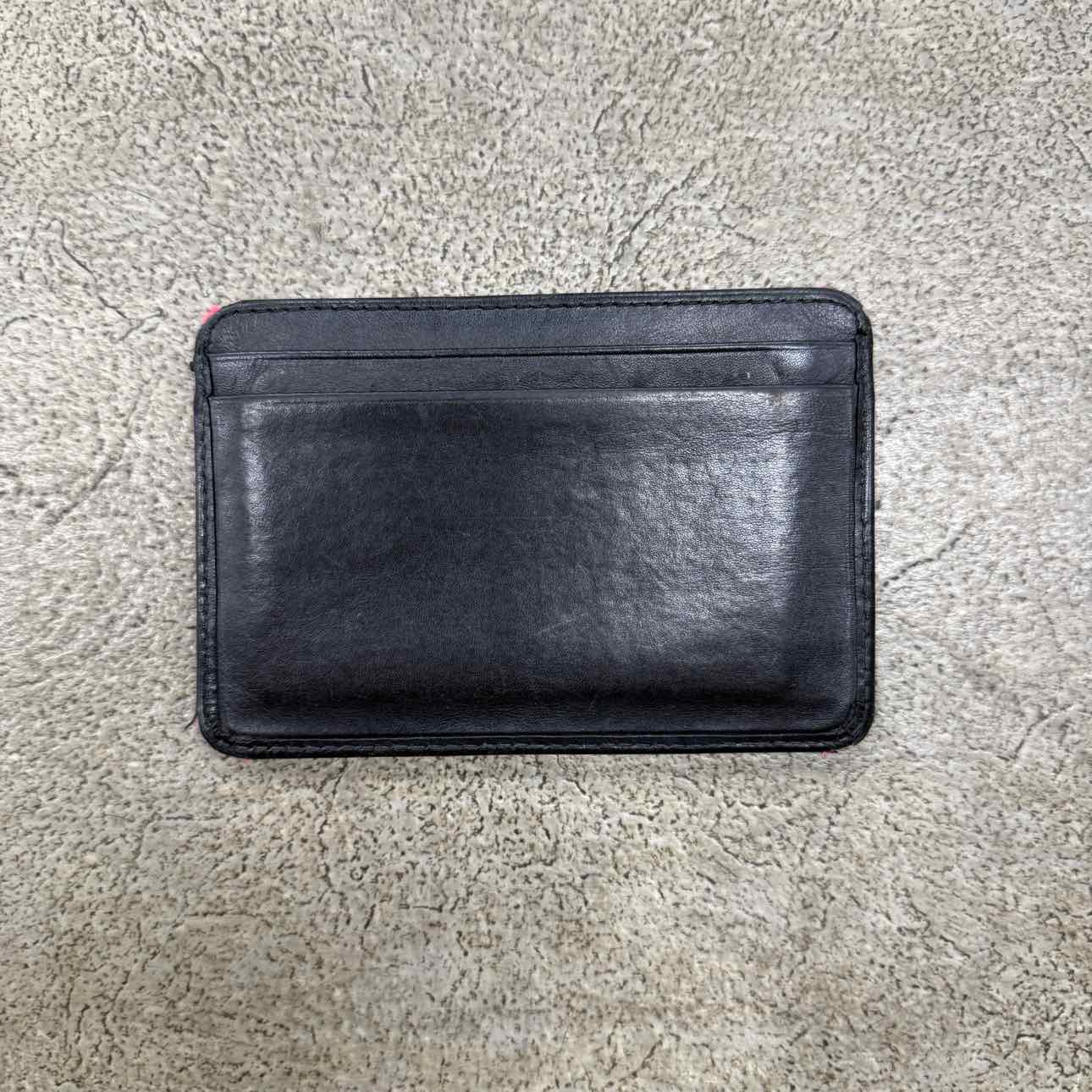 Chanel Card Holder &quot;CAMBON LINE&quot; Used Black Size OS