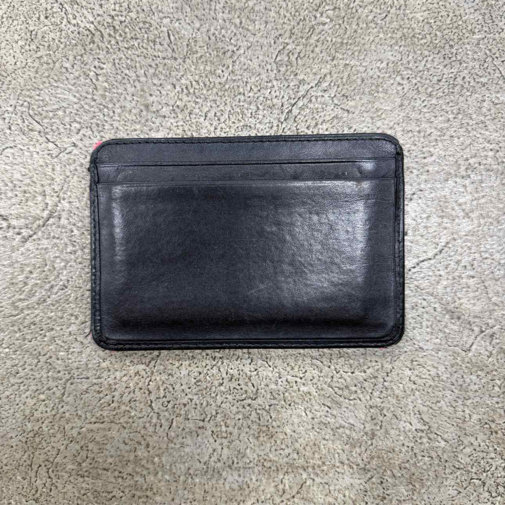 Chanel Card Holder "CAMBON LINE" Used Black Size OS