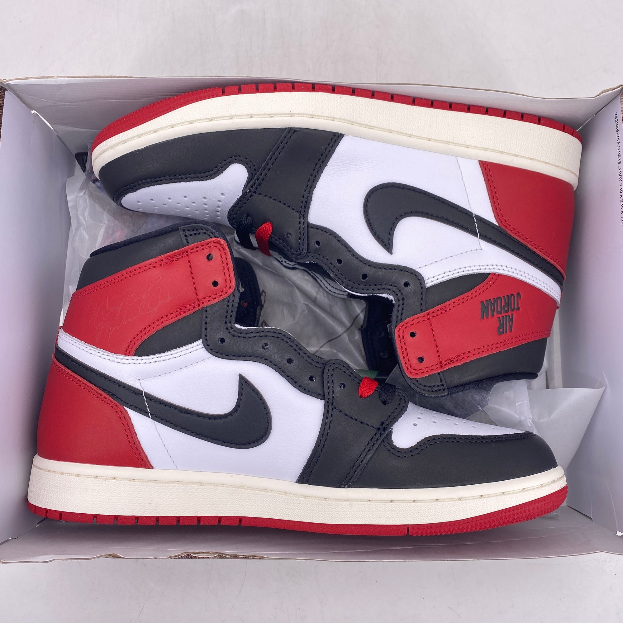 Air Jordan 1 Retro High OG &quot;Black Toe Reimagined&quot; 2025 New Size 9.5