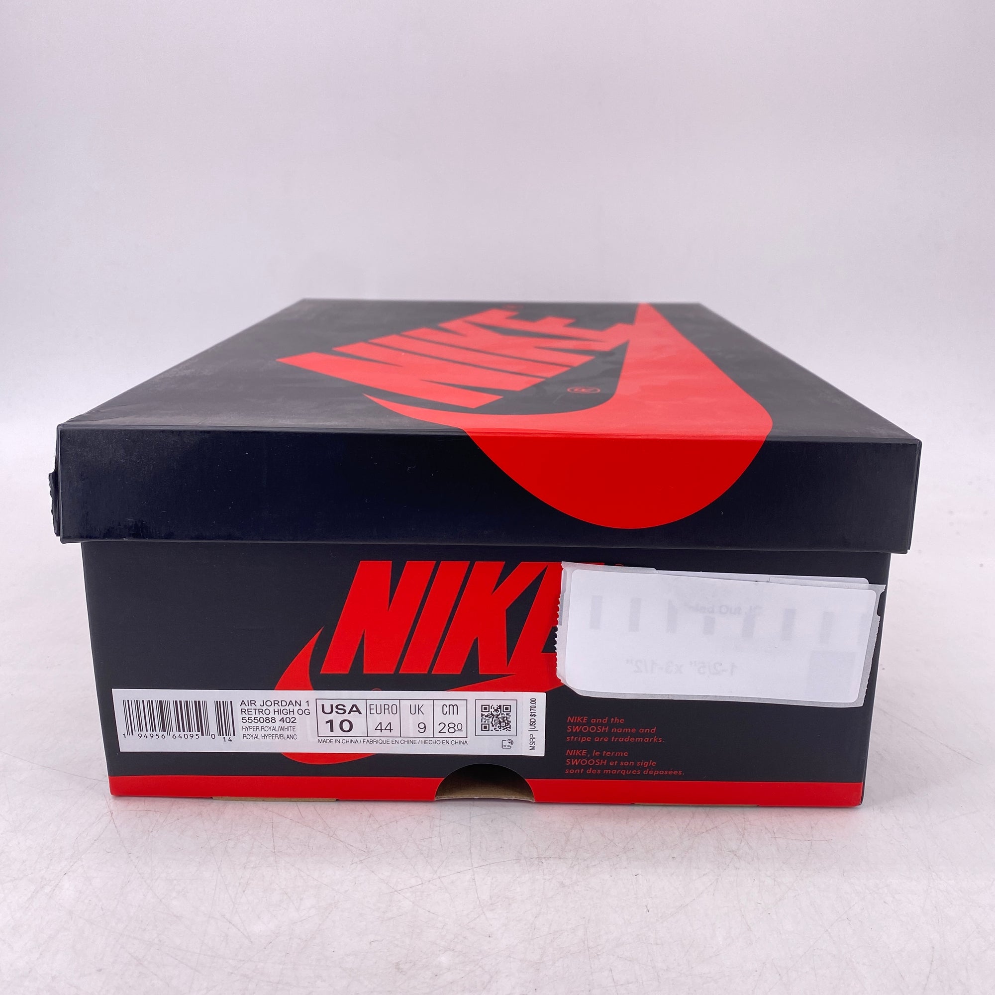 Air Jordan 1 Retro High OG &quot;Hyper Royal&quot; 2021 New Size 10