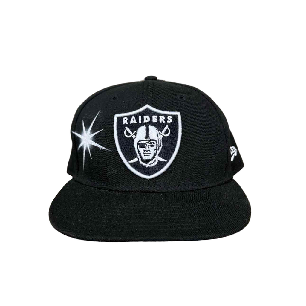 Ay El Ay En Fitted Hat "RAIDERS" New Black Size 7 5/8