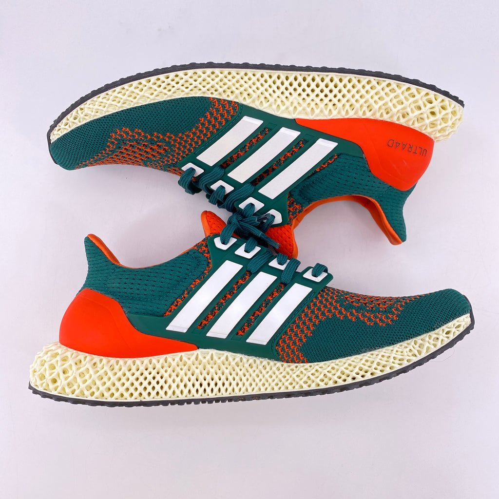 Adidas Ultra 4D "Miami Hurricanes" 2021 Used Size 8