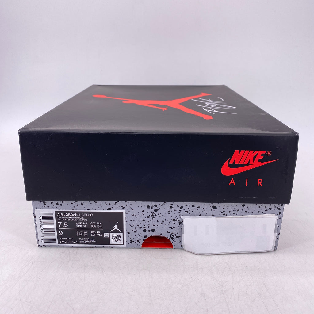 Air Jordan 4 Retro "Military Blue" 2024 New Size 7.5