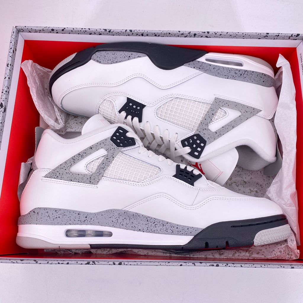 Air Jordan 4 Retro "White Cement" 2025 New Size 13