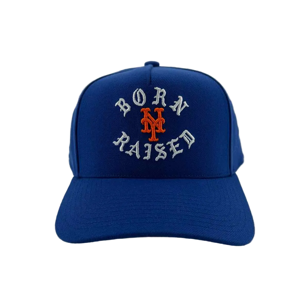 Mitchell & Ness Snapback "BORN & RAISED METS" New Blue Size OS