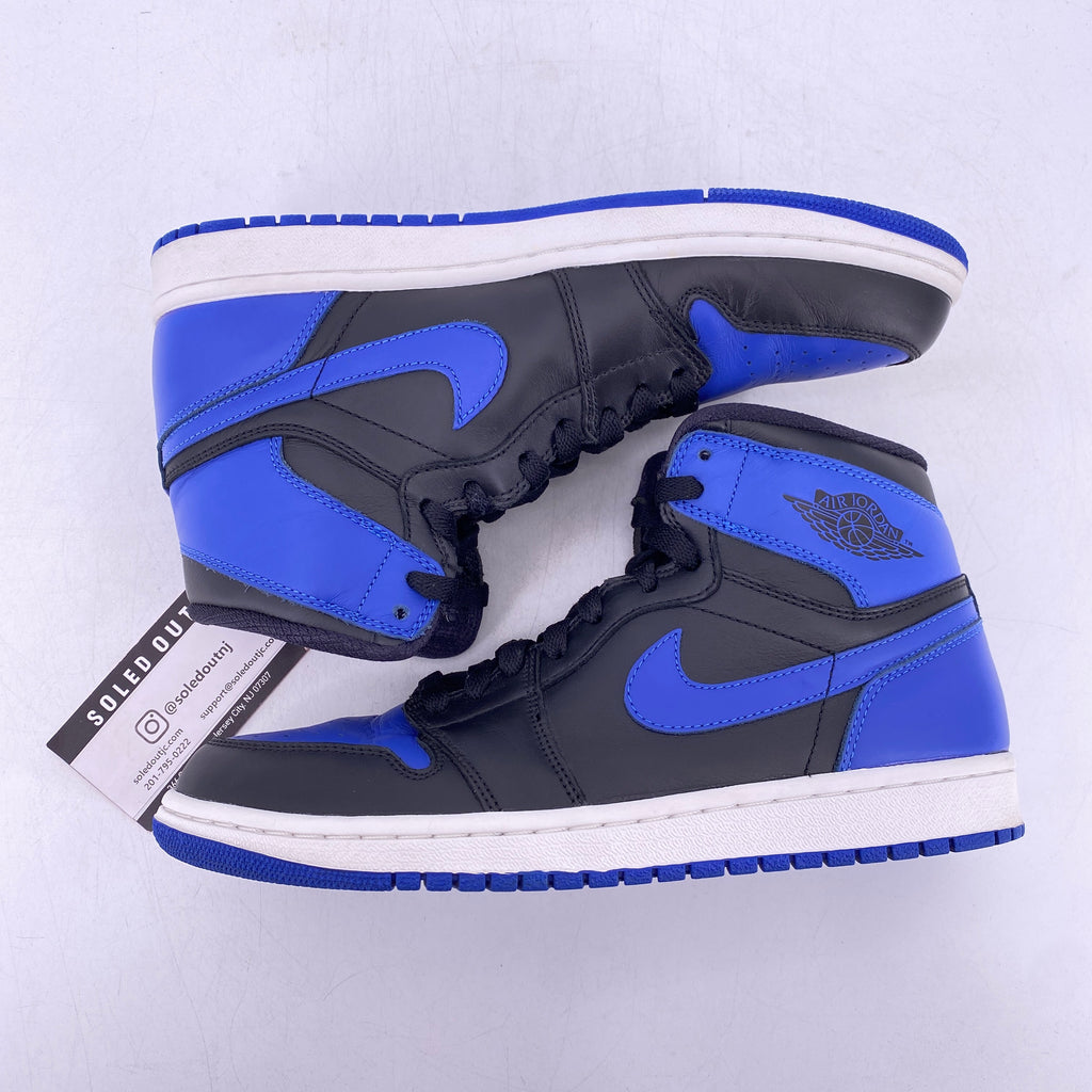 Air Jordan 1 Retro High "Black Royal Blue" 2013 Used Size 8.5