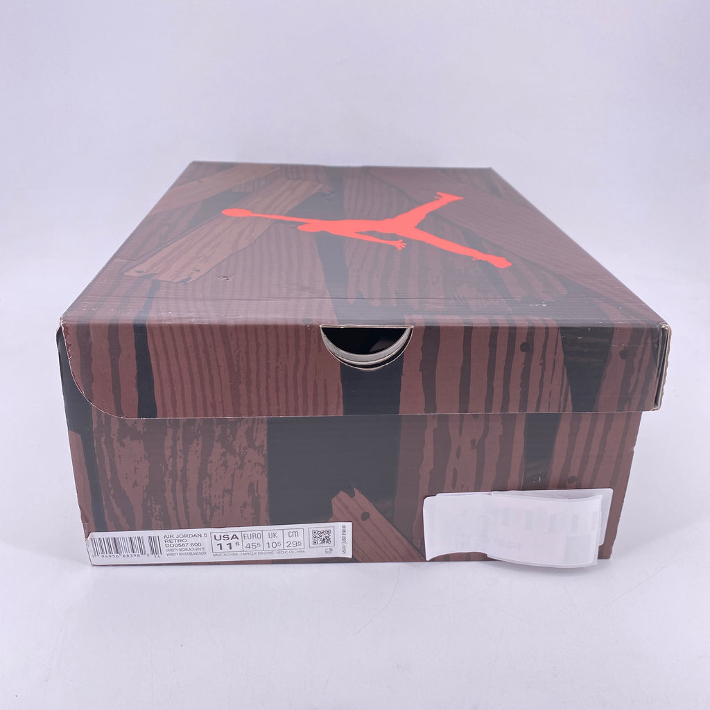 Air Jordan 5 Retro "Raging Bull Red Suede" 2021 New Size 11.5