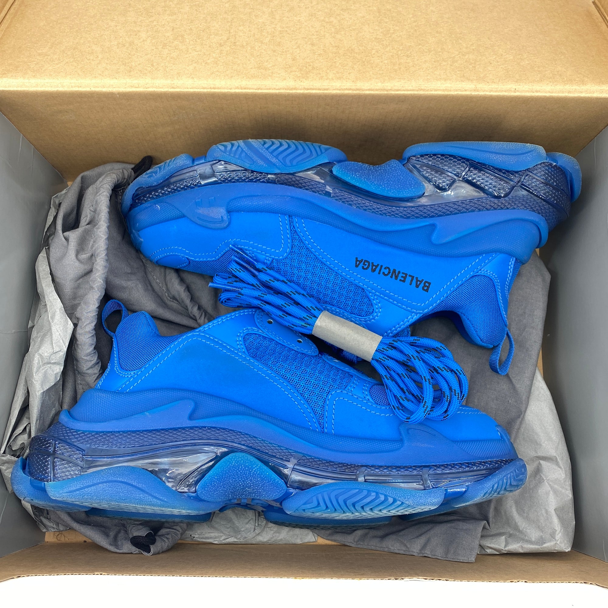 Balenciaga Triple S &quot;Deep Blue&quot; 2021 Used Size 40