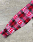 Supreme Flannel "SHADOW PLAID" Red Used Size M