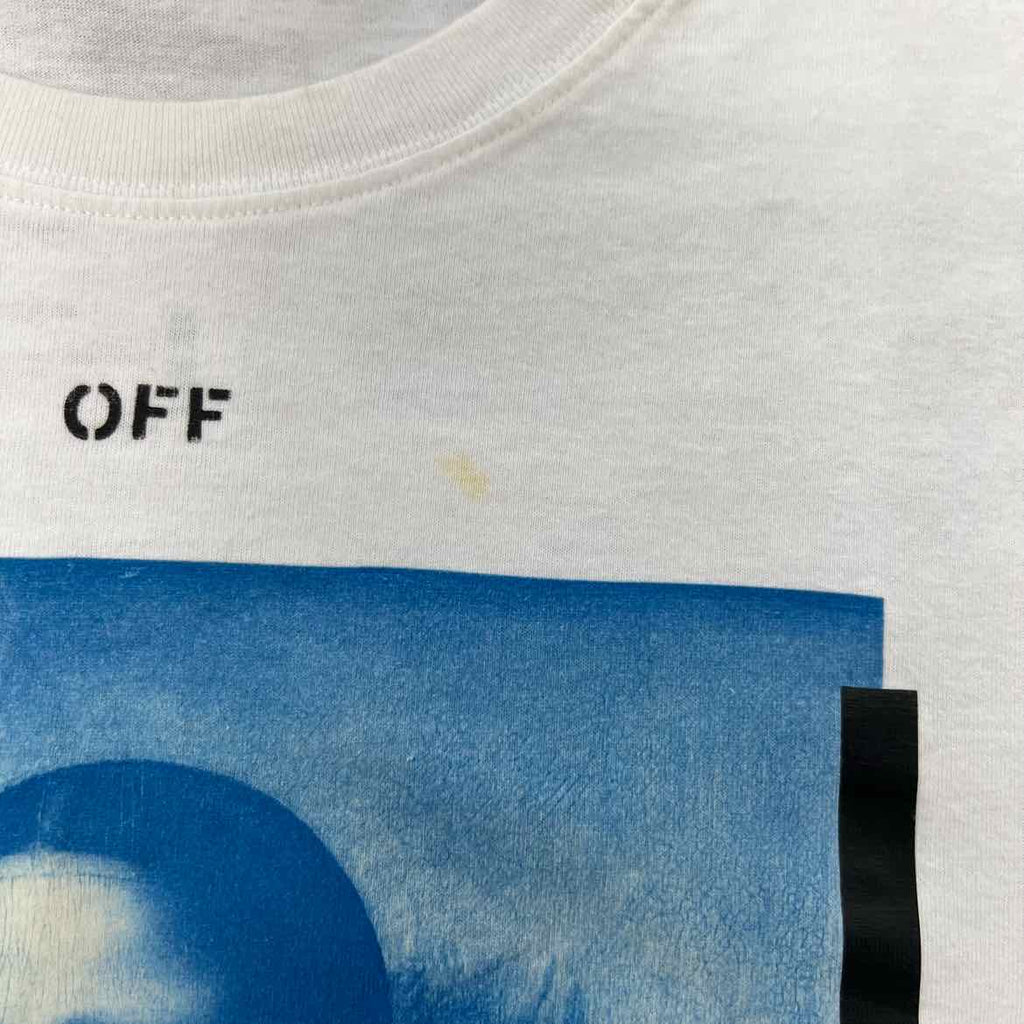 OFF-WHITE Long Sleeve "MONA LISA" White Used Size L