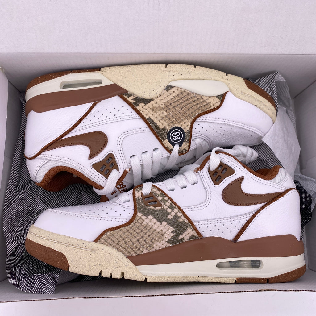 Nike Air Flight '89 Low SP "Stussy Pecan" 2023 New Size 5