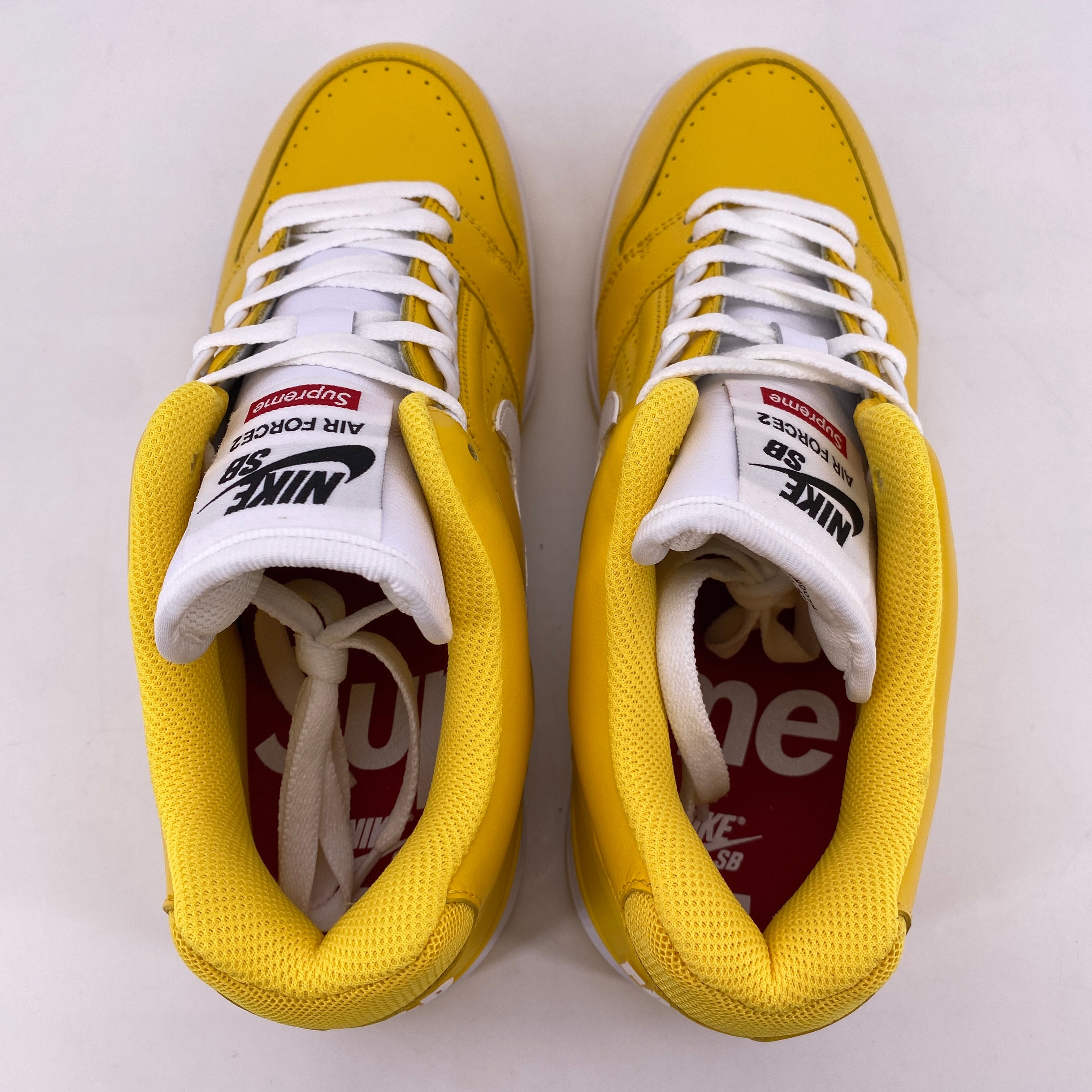 Nike SB AF2 Low &quot;Supreme Yellow&quot; 2017 New Size 8.5