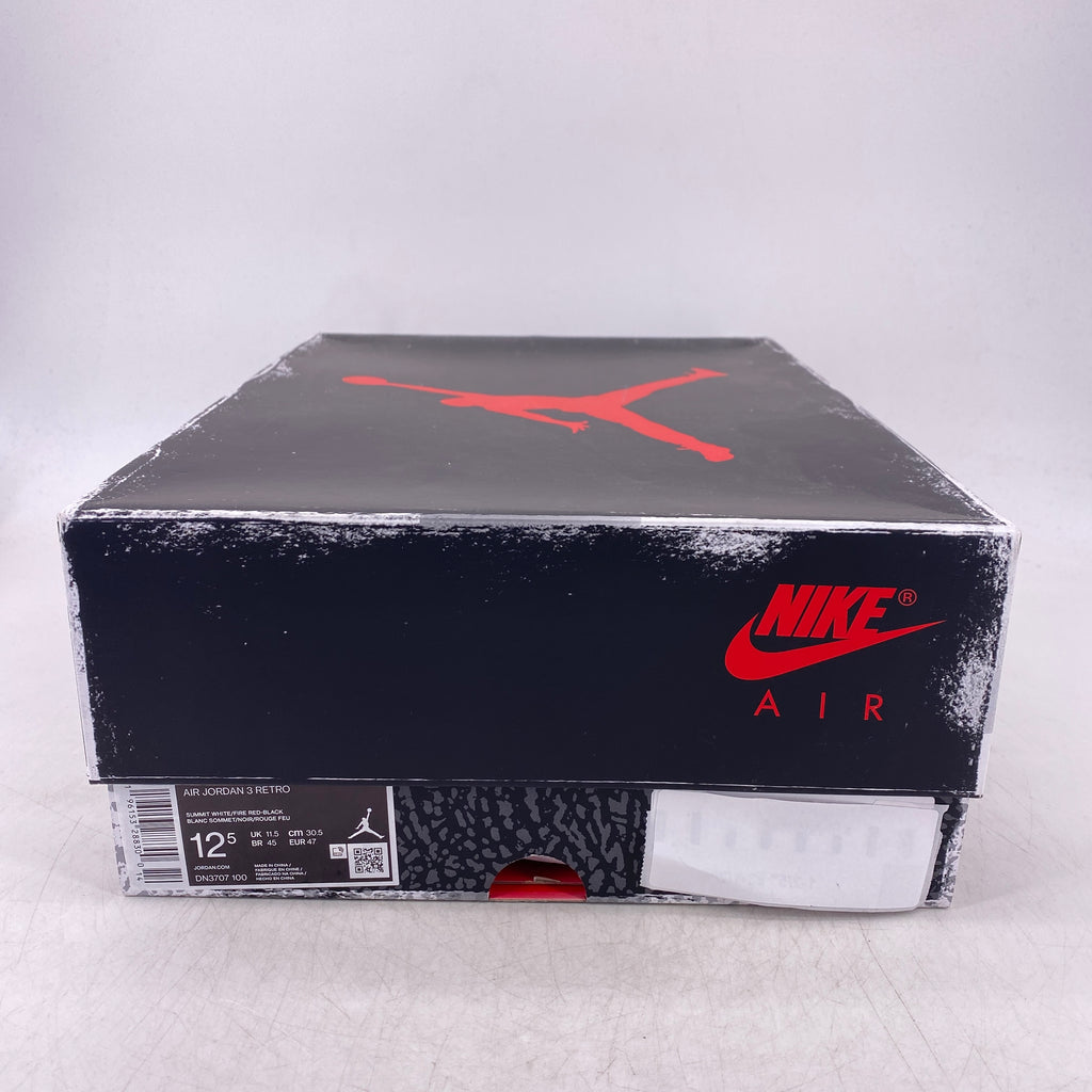 Air Jordan 3 Retro "White Cement" 2023 New Size 12.5