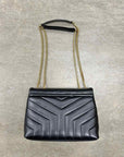 YSL Handbag "LOULOU SMALL" New Black Size Small