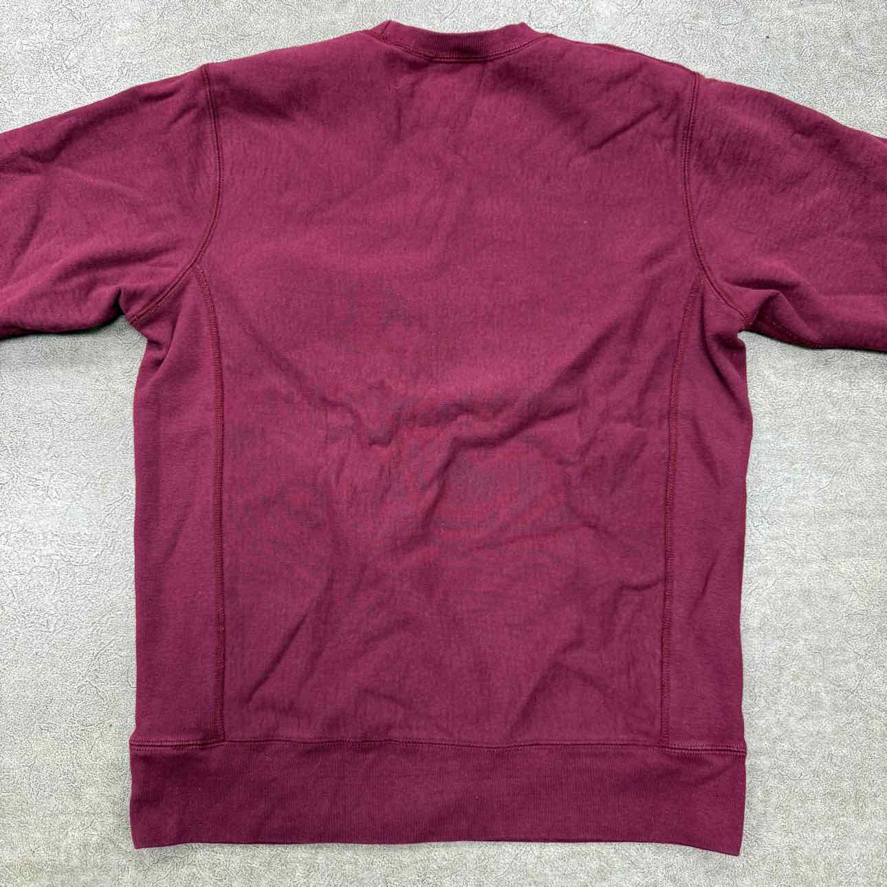 Supreme Crewneck Sweater &quot;BRUSH SCRIPT&quot; Maroon Used Size L