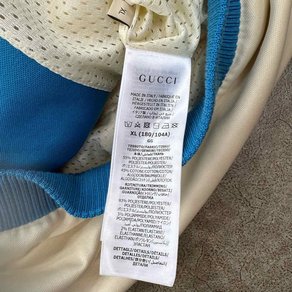 Gucci Zip Up "INTERLOCKING G" Blue Used Size XL