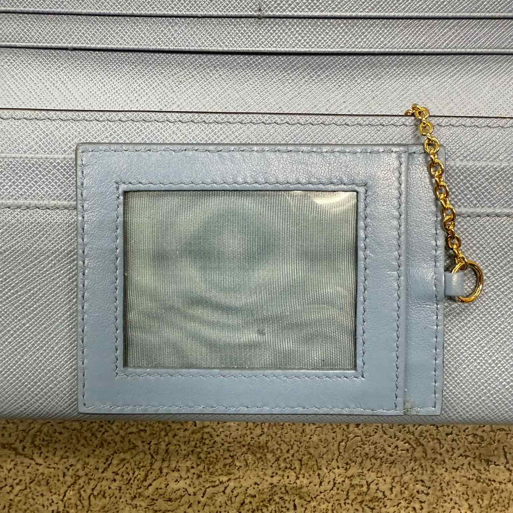 Prada Wallet Used Blue