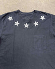 Chrome Hearts T-Shirt "BLACK STARS" Black Used Size L