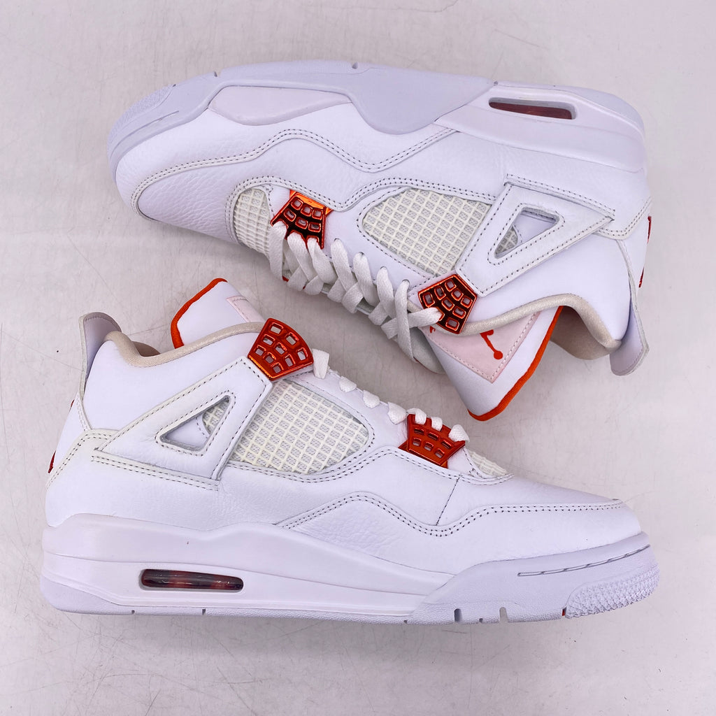 Air Jordan 4 Retro "Metallic Orange" 2020 New (Cond) Size 9
