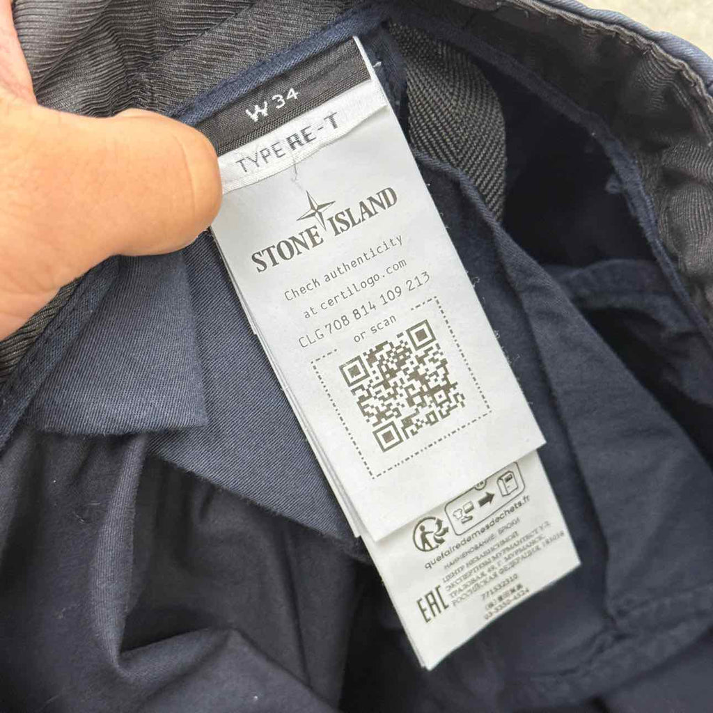 Stone Island Pants "PATCH" Navy Used Size 34
