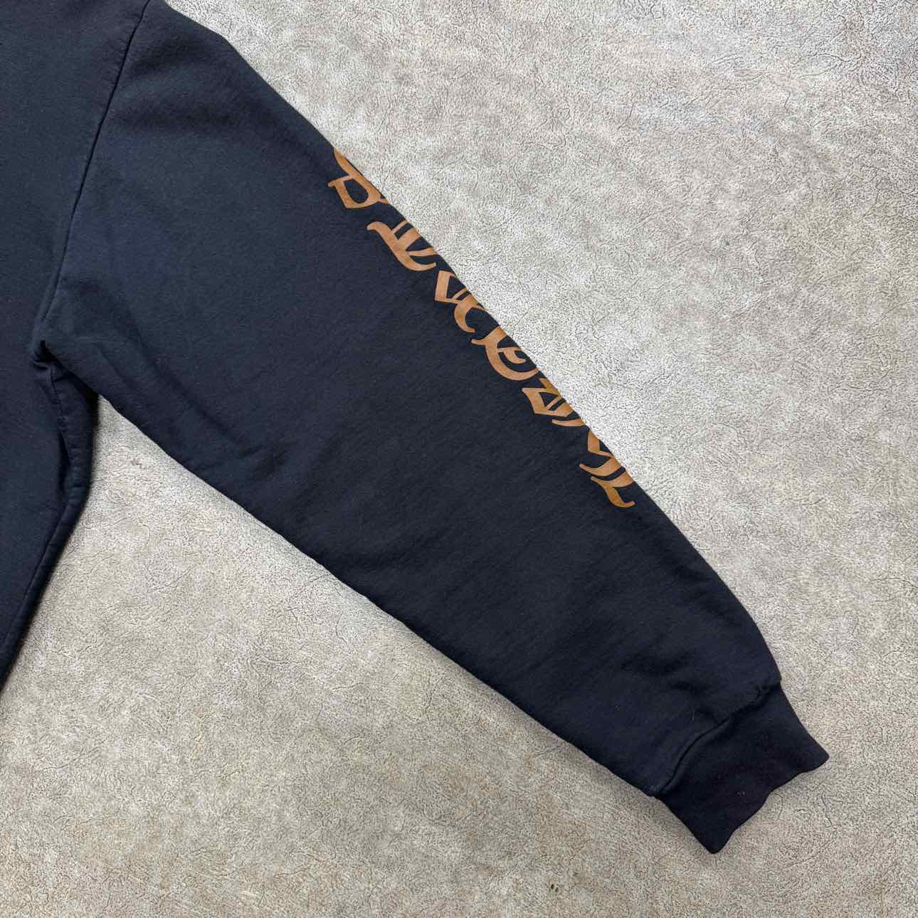 Chrome Hearts Hoodie &quot;VERTICAL LOGO&quot; Brown Used Size XL