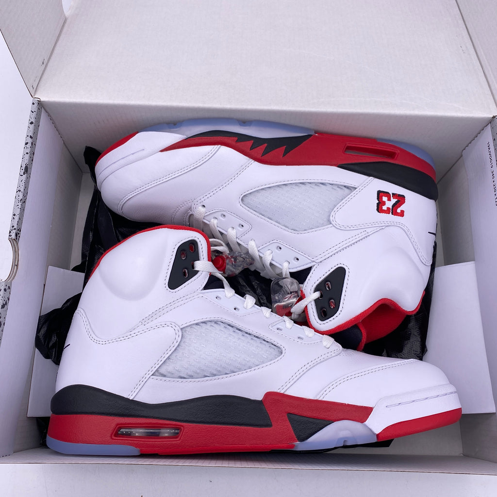 Air Jordan 5 Retro "Fire Red Black Tongue" 2025 New Size 9.5