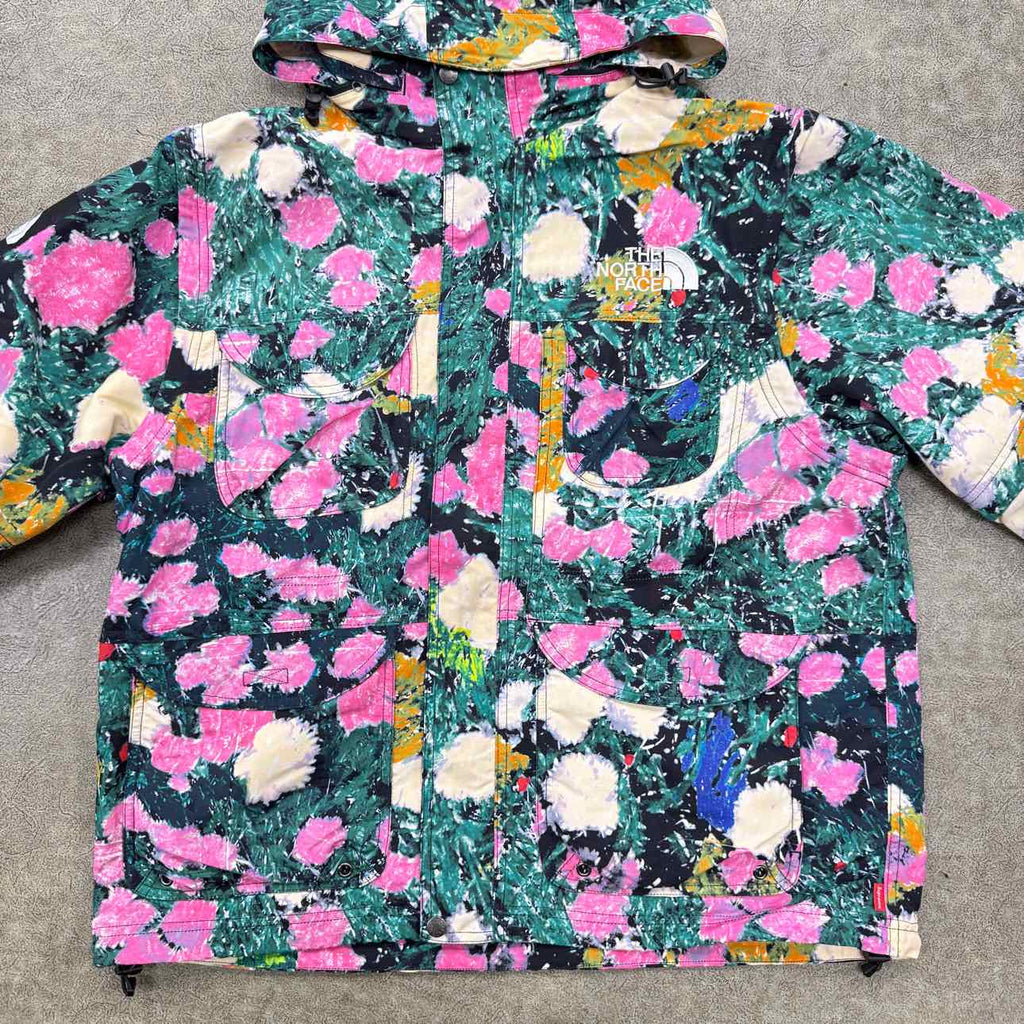 Supreme Jacket "FLOWERS" Multi-Color Used Size L
