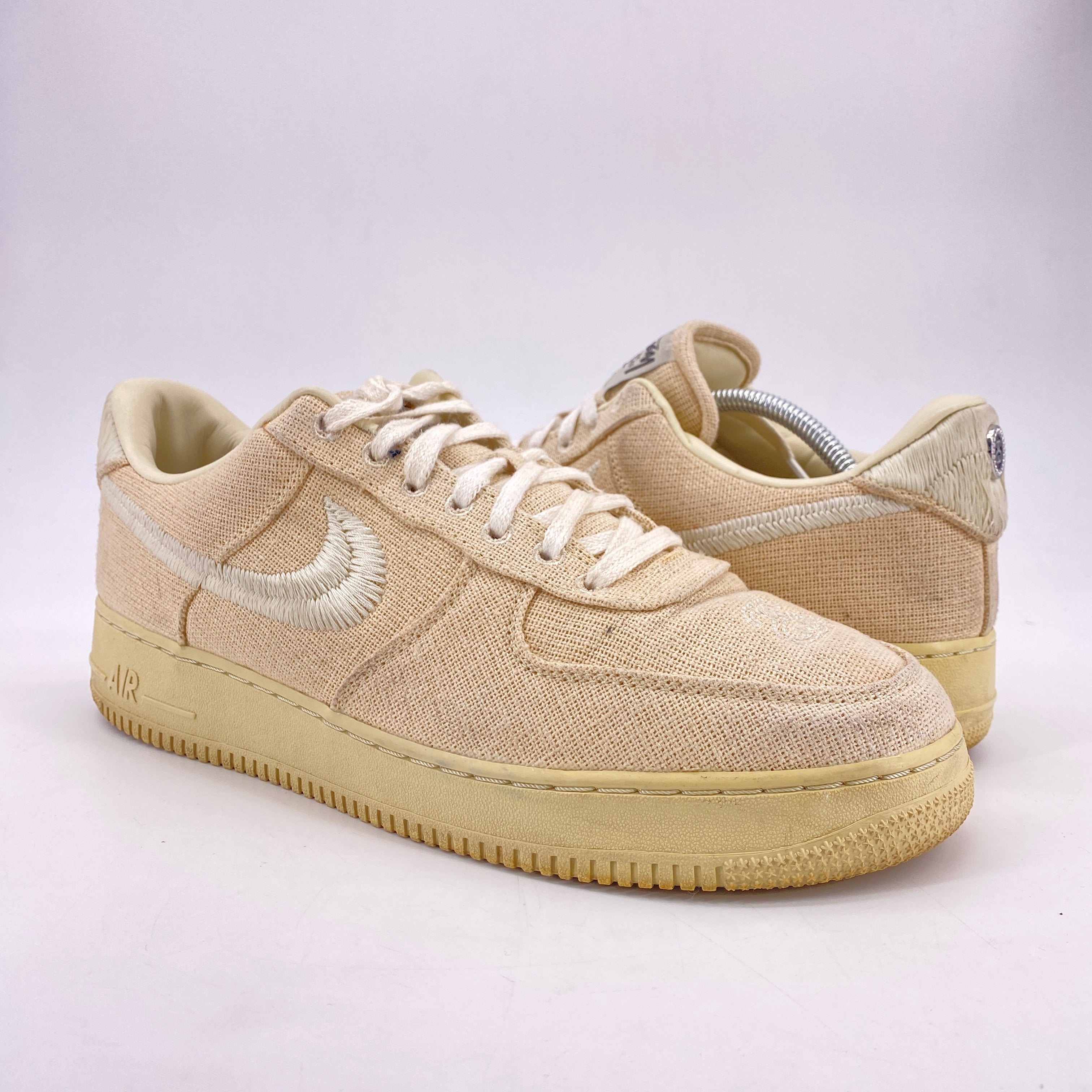 Nike Air Force 1 Low &quot;STUSSY FOSSIL&quot; 2021 Used Size 12