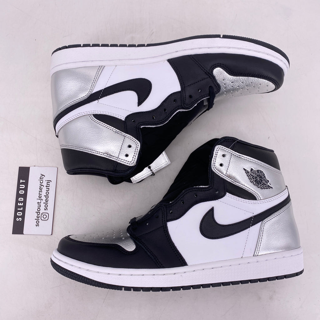 Air Jordan (W) 1 Retro High OG "Silver Toe" 2021 New Size 12W