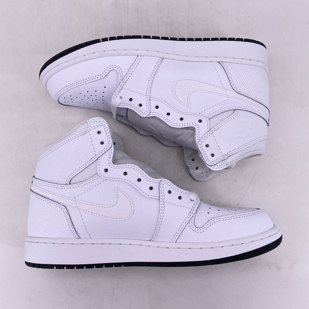 Air Jordan (GS) 1 Retro High OG "Perforated White" 2017 New Size 6.5Y