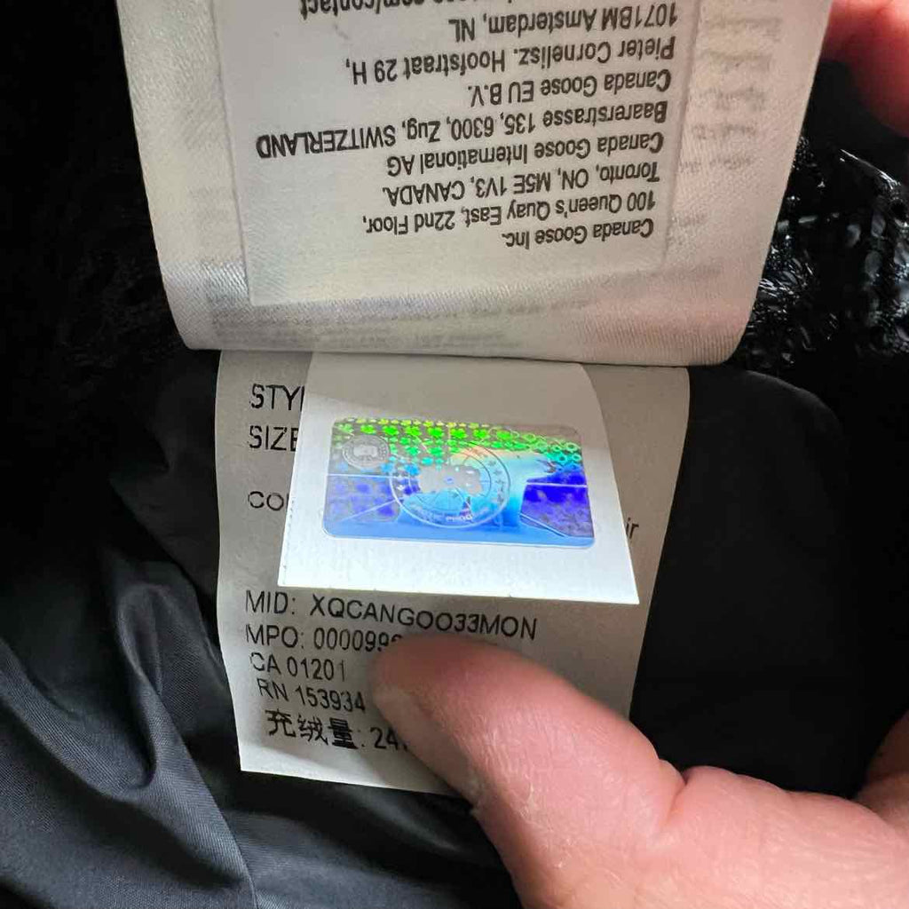 Canada Goose Jacket "MACMILLAN" Black New Size M