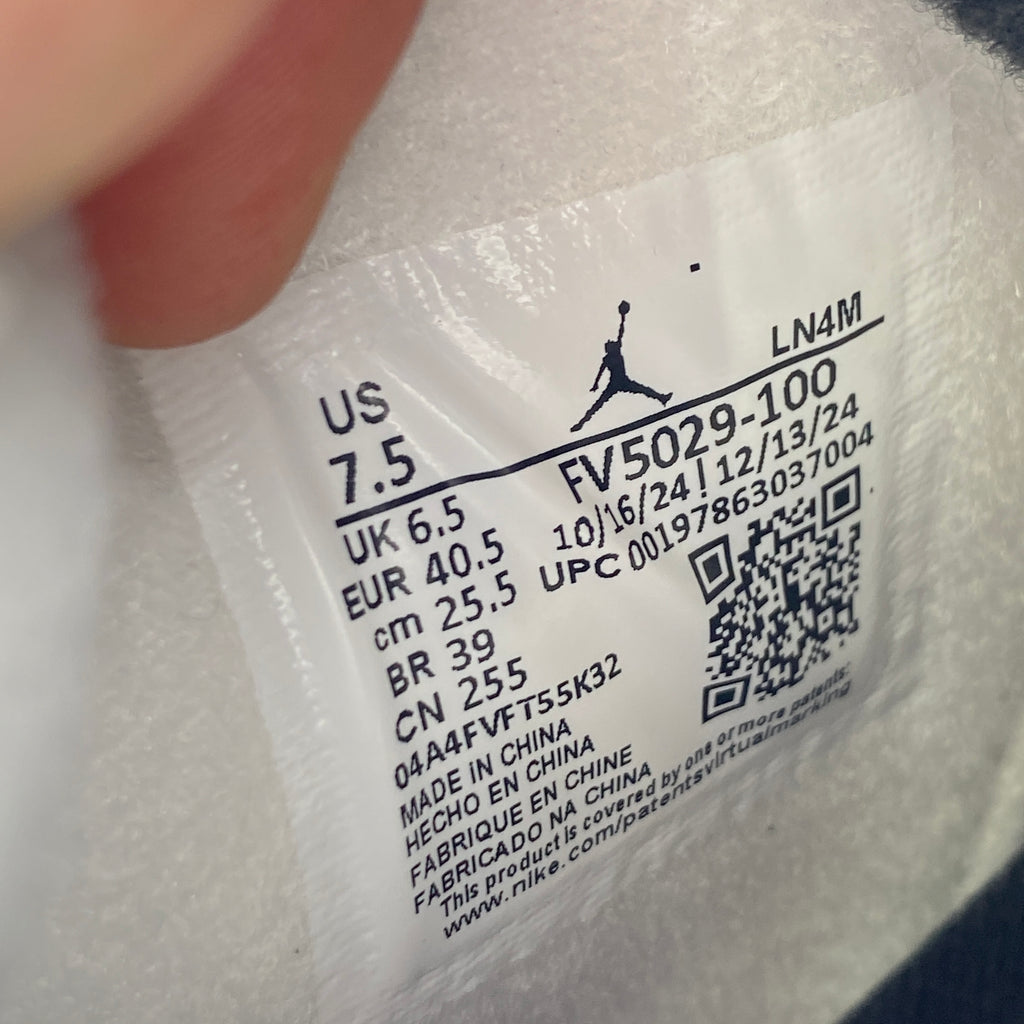 Air Jordan 4 Retro "White Cement" 2025 New Size 7.5