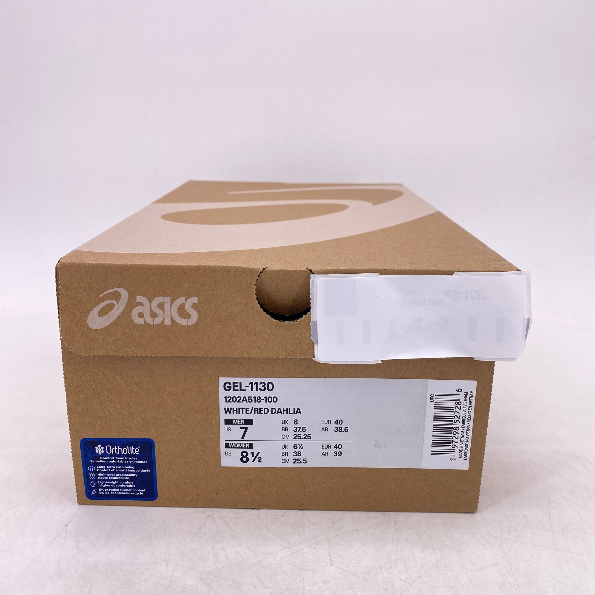 Asics (W) Gel-1130 &quot;White Red Dahlia&quot; 2024 New Size 8.5W