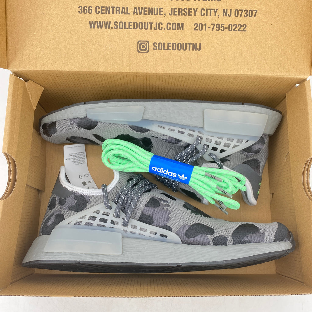 Adidas NMD HU Pharrell "Animal Print Ash Grey" 2022 New Size 10.5