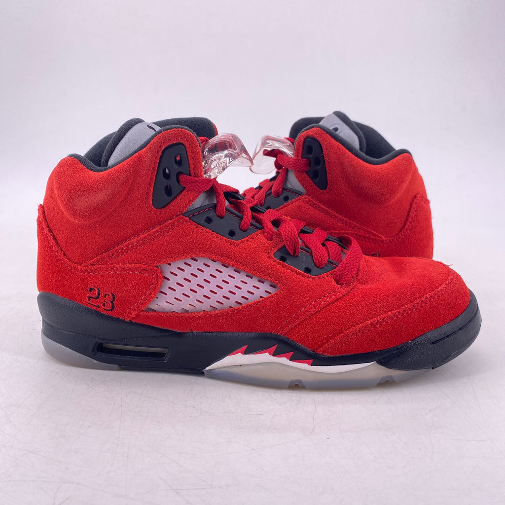 Air Jordan (GS) 5 Retro "Raging Bull Red Suede" 2021 Used Size 5Y