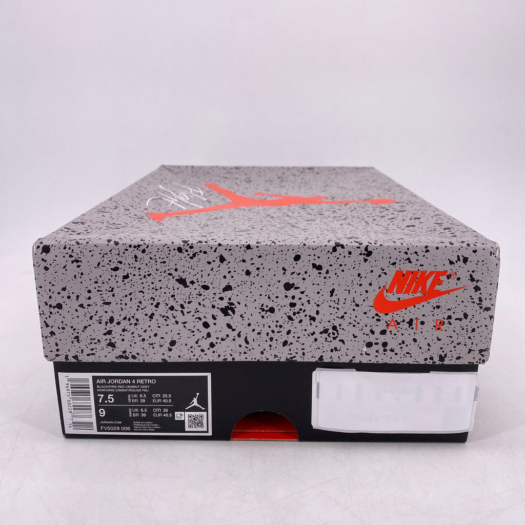 Air Jordan 4 Retro "Bred Reimagined" 2024 New Size 7.5