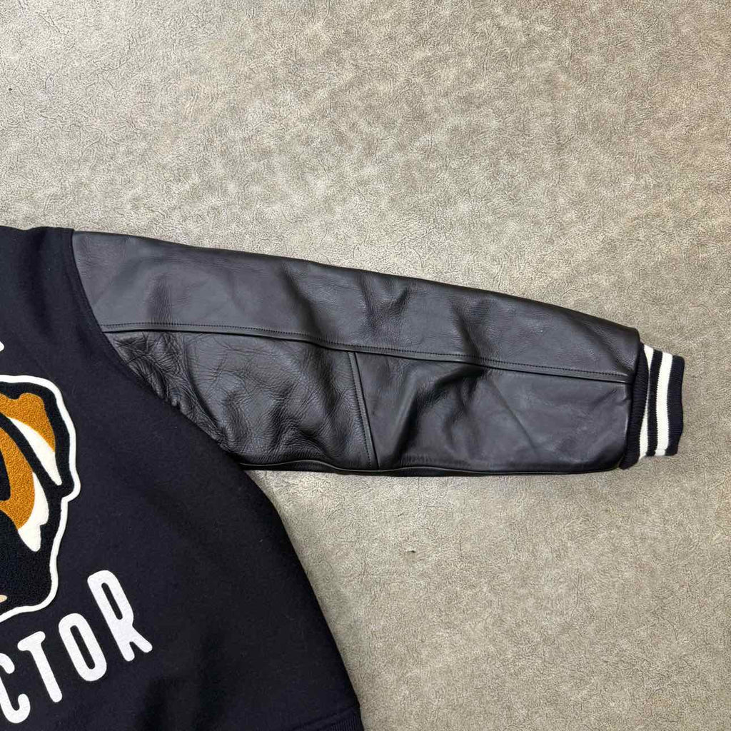 Human Made Varsity Jacket "VICTOR VICTOR" Black Used Size M