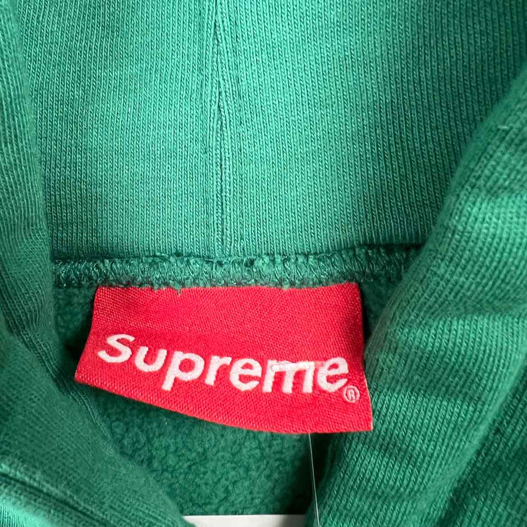 Supreme Hoodie "METALLIC RIB" Green New Size XL